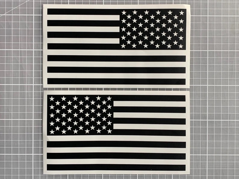 Universal American Flag Vinyl Decal (Pair) - 6