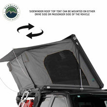 Load image into Gallery viewer, OVS HD Sidewinder Side Load Aluminum Hard Shell Roof Top Tent, Grey Body &amp; Green Trim