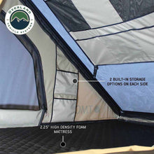 Load image into Gallery viewer, OVS LD TMON Clamshell Aluminum Hard Shell Roof Top Tent - 2 Person Capacity, Tan Body &amp; Green Rainfly