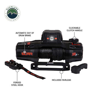 OVS SCAR 10S - 10,000 Lbs. Rated Synthetic Rope Winch