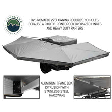 Load image into Gallery viewer, OVS HD Nomadic 270 Degree Awning - Driver Side - Dark Gray Awning With Black Cover