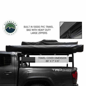 OVS HD Nomadic 180 Degree Awning - Dark Grey With Black Travel Cover Universal