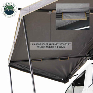 OVS HD Nomadic 180 LTE Awning - Dark Grey With Black Travel Cover Universal