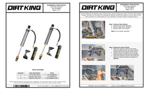 Dirt King 2.5 Smooth Body Shocks | DCA Remote Reservoir (2007-2021 Tundra)