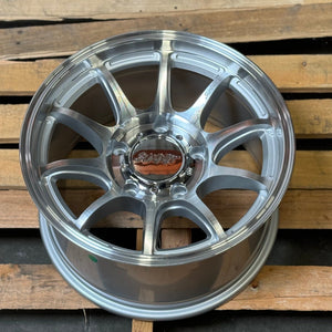 APEX / MACHINED SILVER / 17X9.0 +0 (5 LUG) (Clearance)