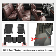 Load image into Gallery viewer, Fit for Toyota 4Runner 2013-2024 Custom All Weather Floor Mats TPE Material 1st &amp; 2nd Row