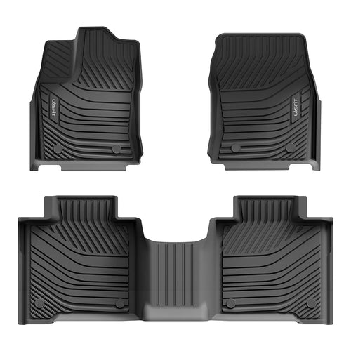 Fit for 2022-2024 Toyota Tundra Custom Floor Mats TPE Material 1st & 2nd Row, Fit Crewmax Cab ONLY