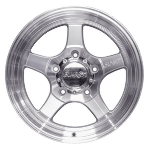 STRYKER / MACHINED SILVER / 17x9.0 +0 (5 LUG)